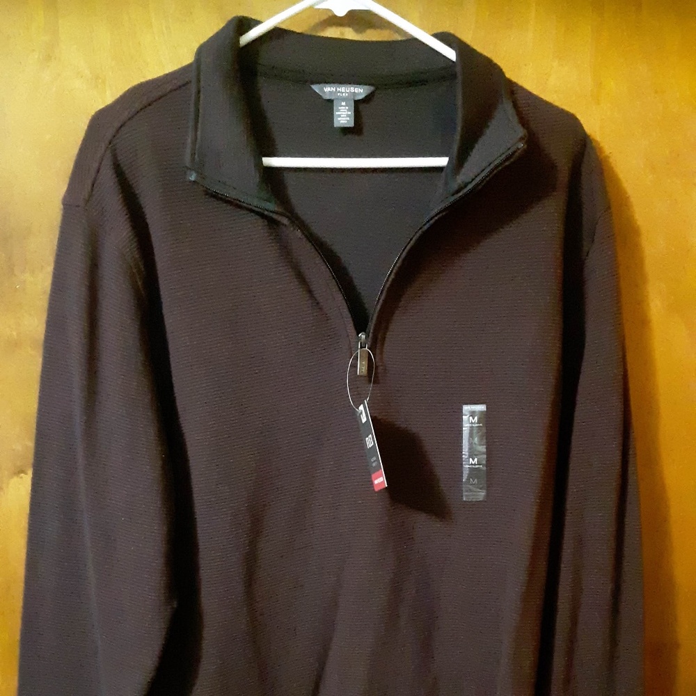Mens Van Heusen  Flex Sweater Quarter zip